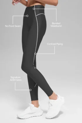 Airlift High-Waist Haven Leggings – antracit/vit