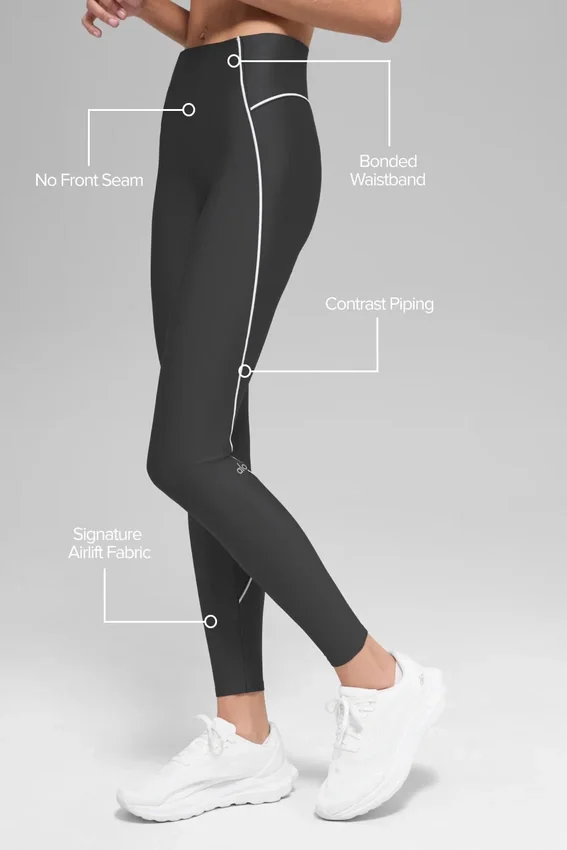 Airlift High-Waist Haven Leggings – antracit/vit