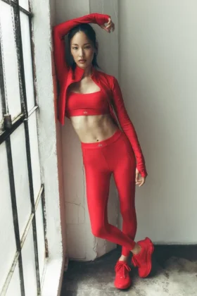 Airlift High-Waist Ignite 7/8-Leggings – Bright Red