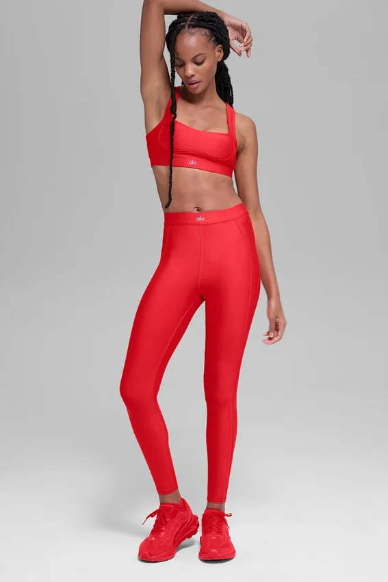 Airlift High-Waist Ignite 7/8-Leggings – Bright Red