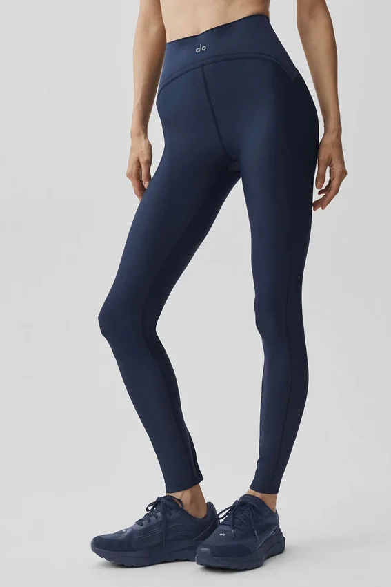 Airlift High-Waist Leggings av högsta kvalitet – marinblå