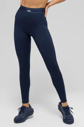 Airlift High-Waist Leggings – Navy/Navy