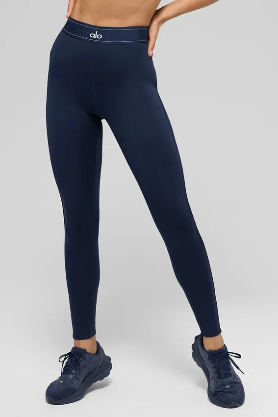 Airlift High-Waist Leggings – Navy/Navy