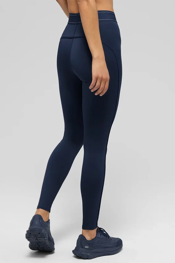 Airlift High-Waist Leggings – Navy/Navy