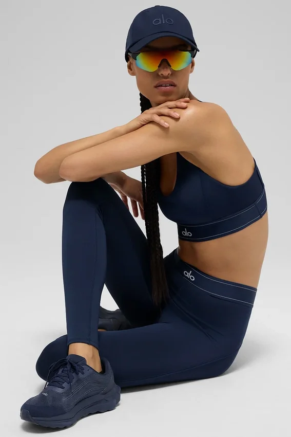 Airlift High-Waist Leggings – Navy/Navy