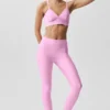 Airlift High-Waist Love Language Leggings med hästskor – Candy Heart Pink