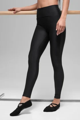 Airlift High-Waist Mesh Infatuation Legging – Black