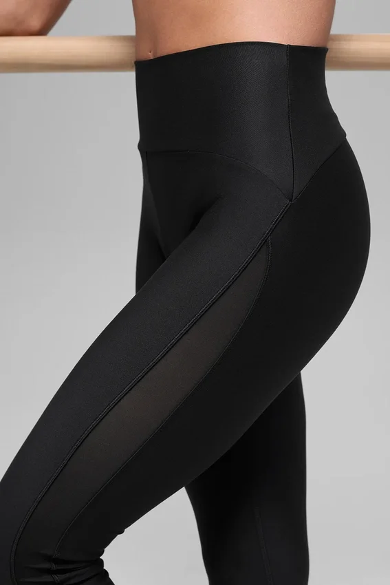 Airlift High-Waist Mesh Infatuation Legging – Black