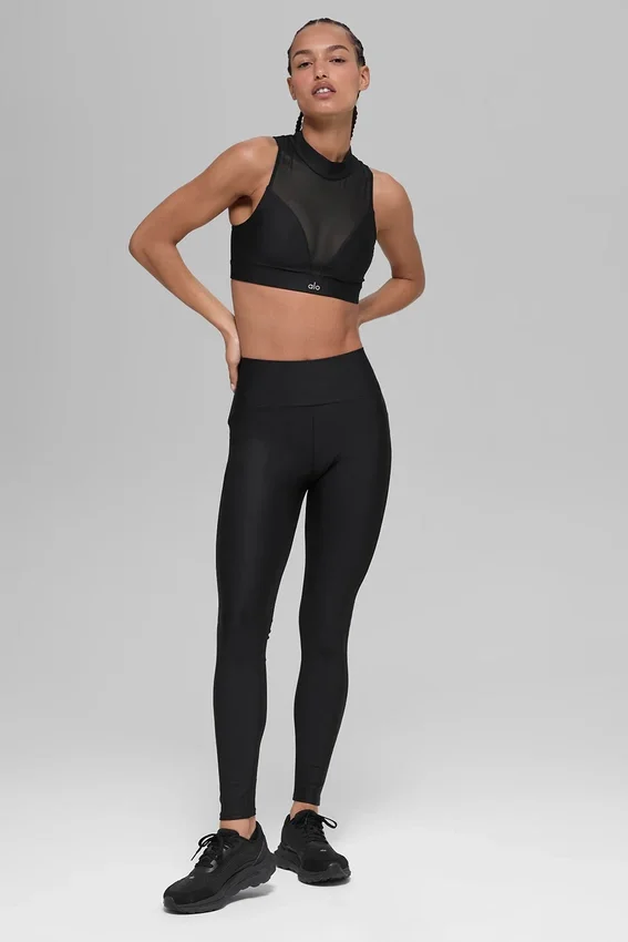 Airlift High-Waist Mesh Infatuation Legging – Black