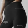 Airlift High-Waist Sleek Capri – svart