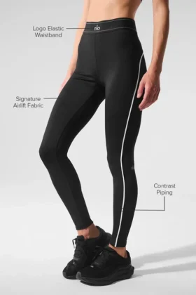 Airlift High-Waist Suit Up Leggings – svart/vit