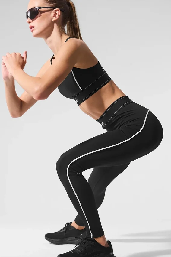 Airlift High-Waist Suit Up Leggings – svart/vit
