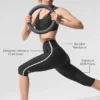 Airlift High-Waist Super Sleek Contrast Capri – Svart/Vit