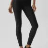 Airlift High-Waist Top-Notch Leggings – svarta
