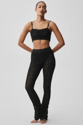 Airlift Mesh Cherish-leggings med High-Waist – Svart