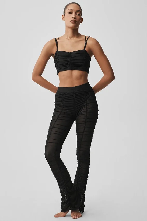 Airlift Mesh Cherish-leggings med High-Waist – Svart