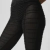 Airlift Mesh Cherish-leggings med High-Waist – Svart