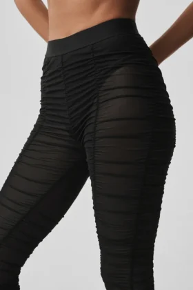 Airlift Mesh Cherish-leggings med High-Waist – Svart
