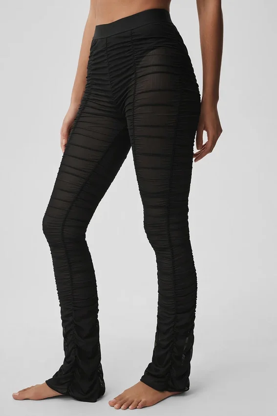 Airlift Mesh Cherish-leggings med High-Waist – Svart