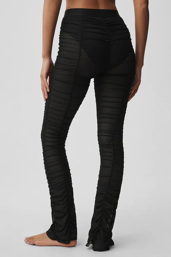 Airlift Mesh Cherish-leggings med High-Waist – Svart
