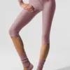 Airlift Mesh Divine Capri High-Waist – Smoky Quartz