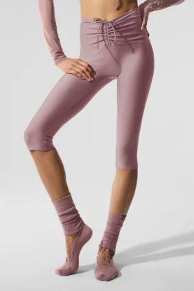 Airlift Mesh Divine Capri High-Waist – Smoky Quartz