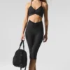 Airlift Mesh Divine Capri med High-Waist – Svart
