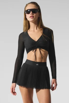 Airlift Mesh Divine långärmad BH – Svart