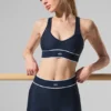 Airlift Mesh High-Waist Darling Stirrup Legging – Navy