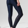 Airlift Mesh High-Waist Darling Stirrup Legging – Navy