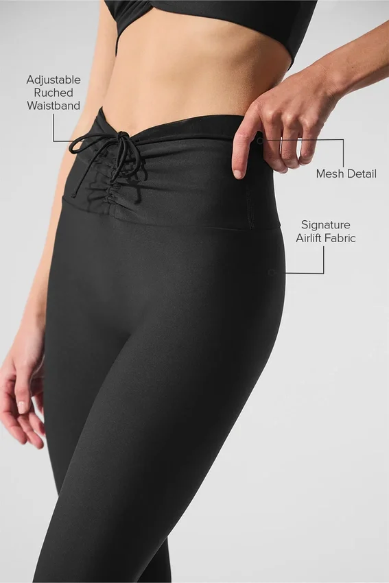 Airlift Mesh High-Waist Divine Leggings – Svart