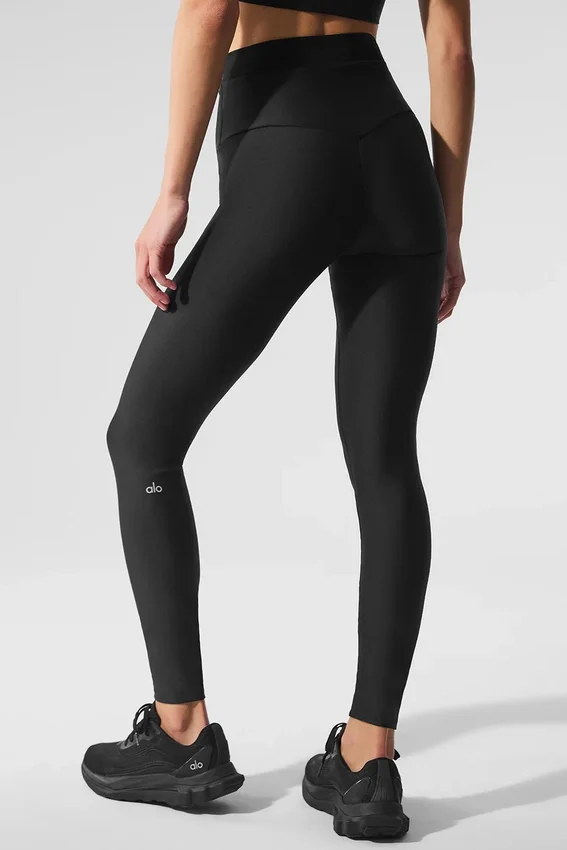 Airlift Mesh High-Waist Divine Leggings – Svart