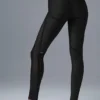 Airlift Mesh Line up Leggings med hög midja – Svart