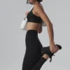 Airlift Strength High-Waist 7/8 Leggings – Svart