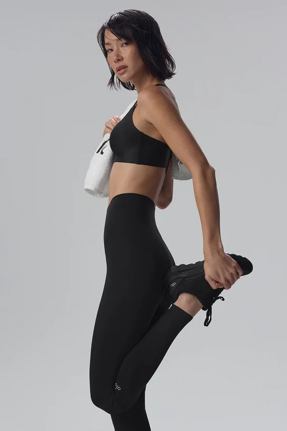 Airlift Strength High-Waist 7/8 Leggings – Svart