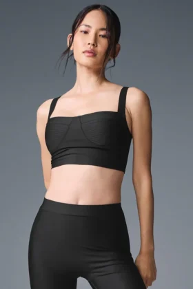 Airlift Turn It up Bra Tank – Svart