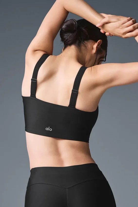 Airlift Turn It up Bra Tank – Svart