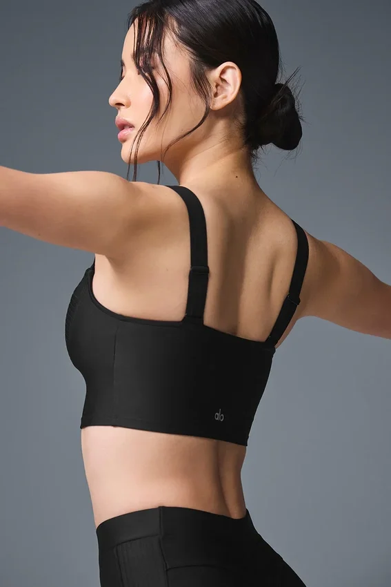 Airlift Turn It up Bra Tank – Svart