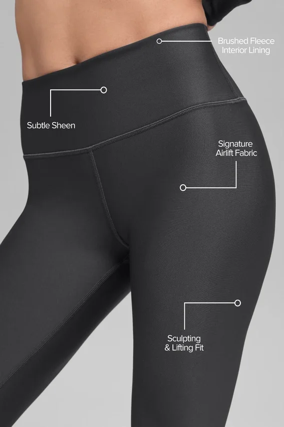 Airlift Winter Warm High-Waist Leggings – Anthracite