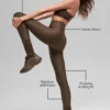 Airlift Winter Warm High-Waist Leggings – Espresso