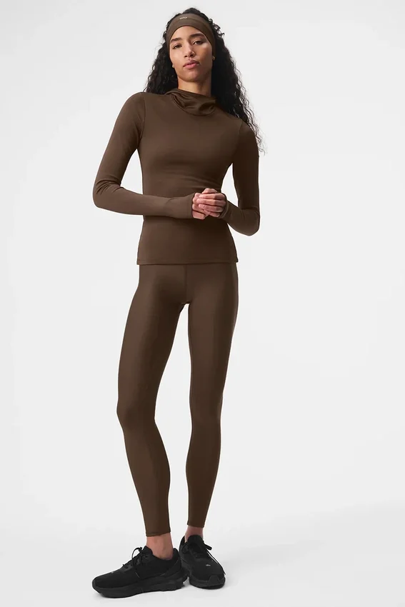 Airlift Winter Warm Hooded Runner – Espresso