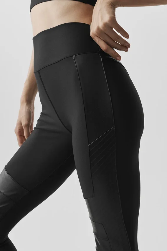Airlift Winter Warm Supermoto-leggings med hög midja – Svart