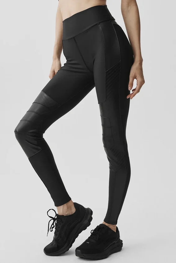 Airlift Winter Warm Supermoto-leggings med hög midja – Svart