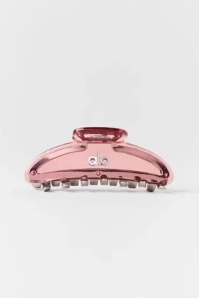 Akrylklämma i illusion-stil – Vintage Pink/krom