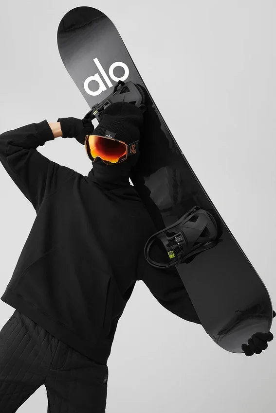 Alo Glacier Snowboard – Svart/Svart