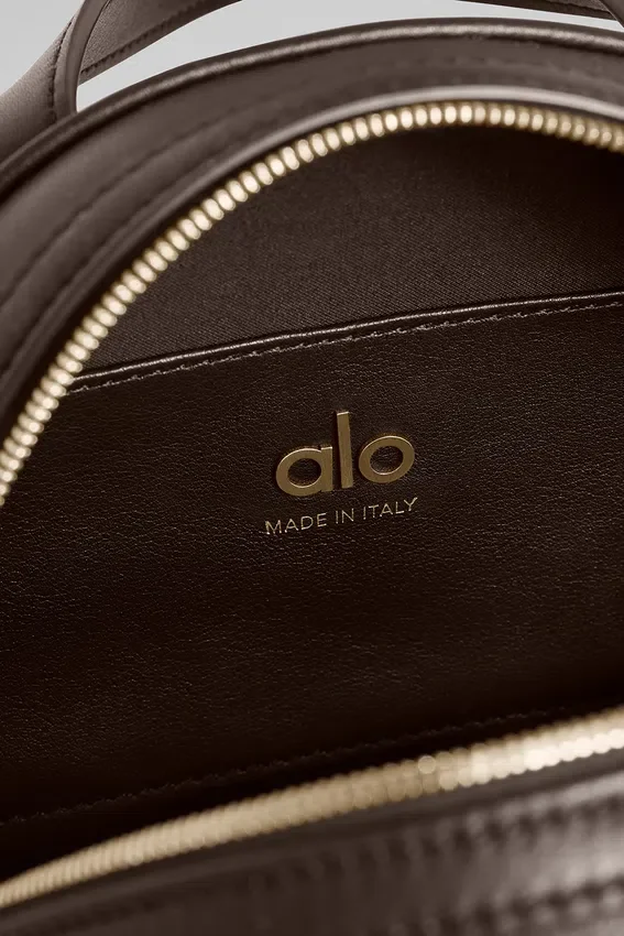 Alo Mini Odyssey – espressofärgat läder