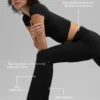 Alo Softsculpt 7/8-leggings med High-Waist och bootcut – svart