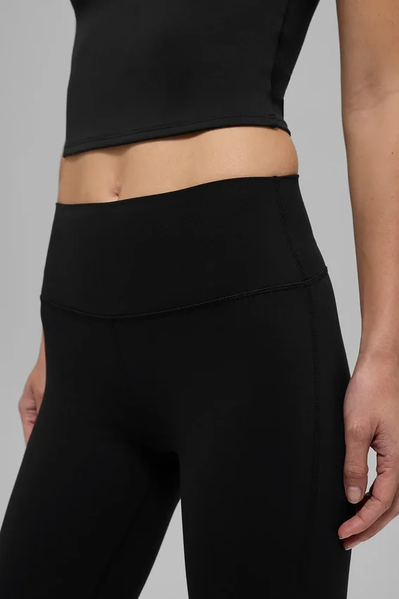 Alo Softsculpt 7/8-leggings med High-Waist och bootcut – svart