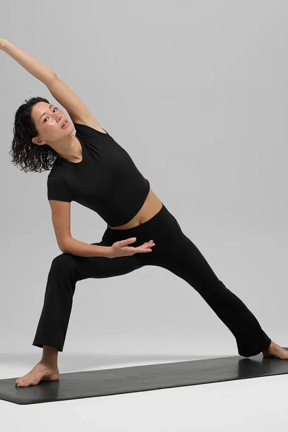 Alo Softsculpt 7/8-leggings med High-Waist och bootcut – svart