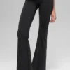 Alo Softsculpt 7/8-långa leggings med uppvikta ben – svarta